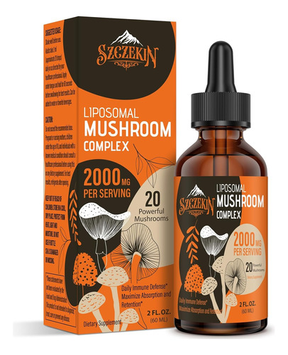 Liposomal Mushroom Complex 20 Hongos En Uno 2000mg 60ml