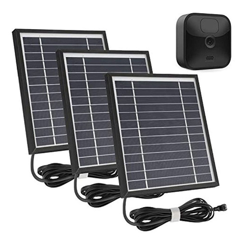 Itodos 3 Pack Panel Solar Funciona Para Blink Outdoor Y Blin