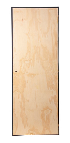 Imagen 3 de 10 de Puerta Placa Pino Romval 70x200 Con Marco Chapa 15 Cm