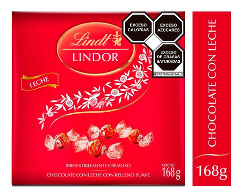 Chocolate Lindt Lindor Leche Caja 168 G