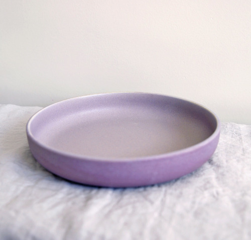 Zamibia Plato Vajilla Pasta Brio Cerámica Gres Color Lila