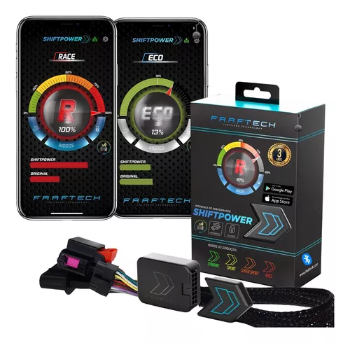 Pedal Shift Power Ft-Sp02+ Modulo Acelerador Chip Plug E Play Bluetooth App