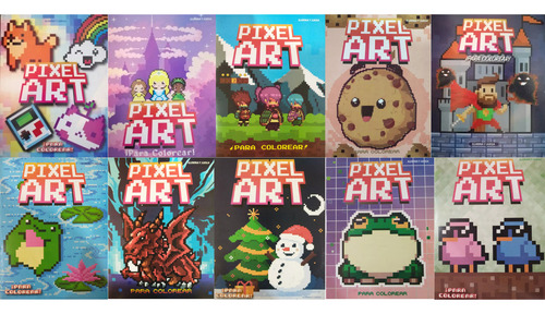 Pixelart Aprende Colorea Con Pixeles 6 Libros Al Azar