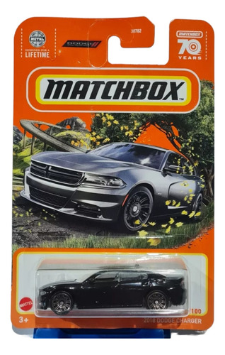 Matchbox N° 13 2018 Dodge Charger Edición 70 Años