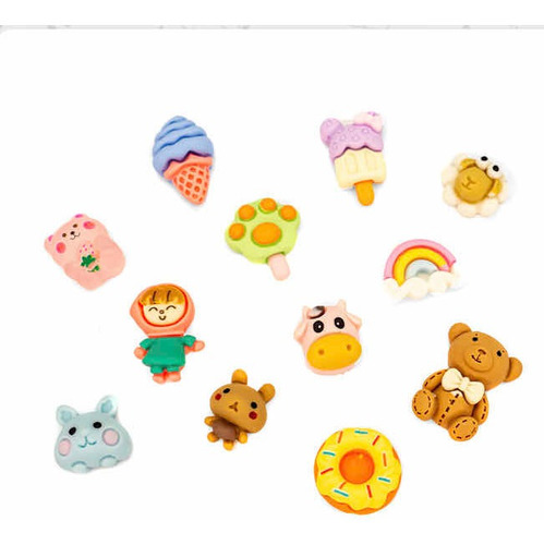 Decoración De Uñas Kawaii 3d Dije Muñequitos Animados Figura