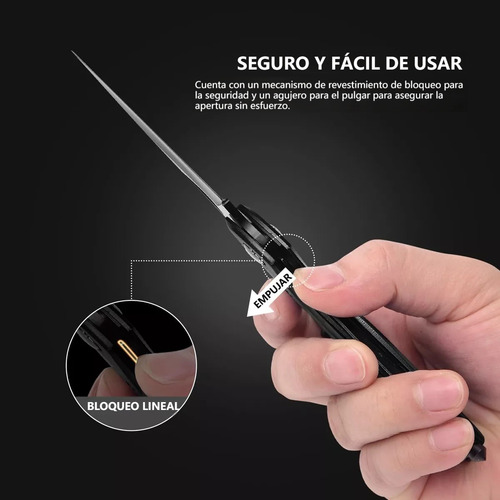 Mosquetón Edc Con Navaja Plegable Suministros De Senderismo