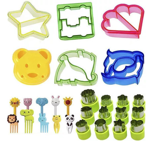 Molde Para Cortar Pan Para Niños, Corte De Frutas Y Tenedor