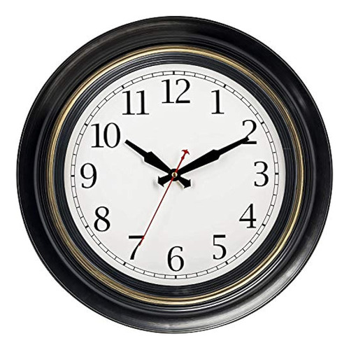 Bernhard Products Reloj De Pared Grande De 18  De Cuarzo De 