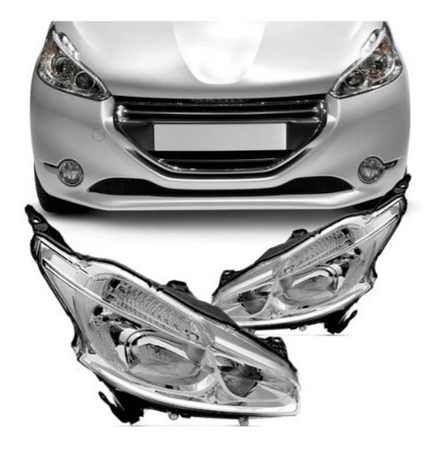 Optica Peugeot 208 Sin Led 2013 2014 2015 2016 Importada