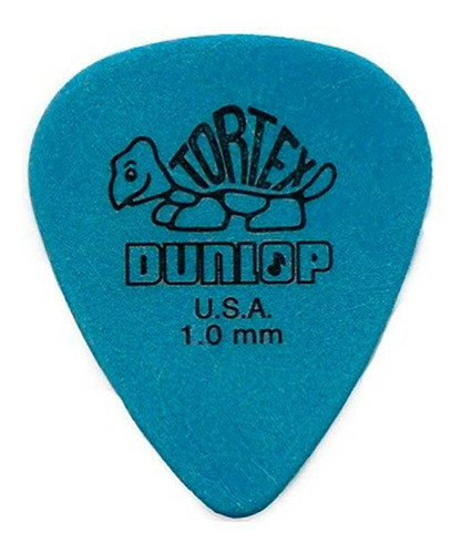 Palheta Tortex 1.00 Mm Azul Dunlop Pacote Com 12 Unidades