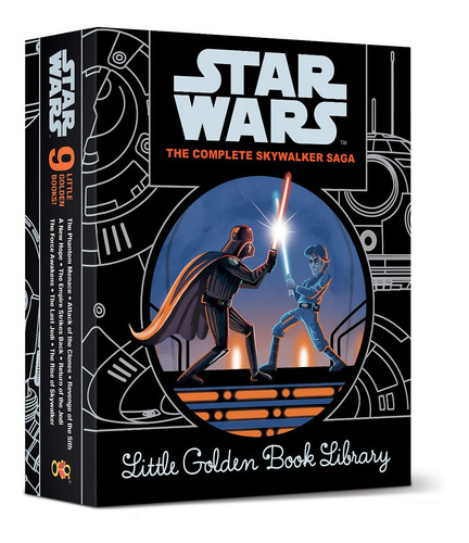 Star Wars 9 Libros Infantil Skywalker Saga En Ingles Golden