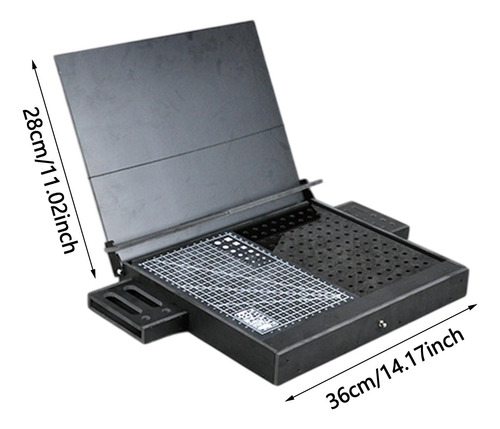 Caja De Construcción De Modelos, Mesa De Trabajo De Negro