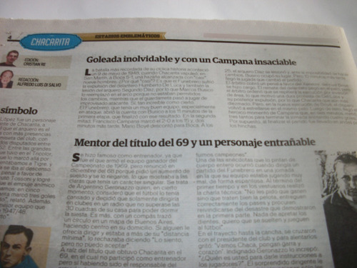 Futbol - Chacarita Copa J.gamper 1971 Y Estadio Propio (Usado)