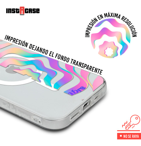 Funda Para iPhone Magsafe Tu Nombre Mujer Curvas Colores