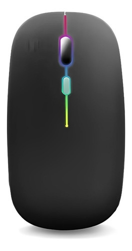 Mouse Preto Recarregavel Lithium Mini Ergonomico Sem Fio Usb Cor Preto