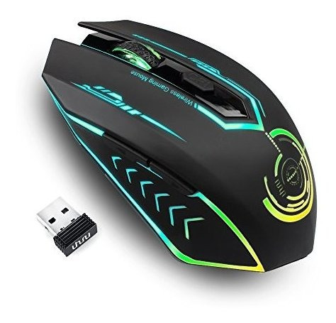 Usb Gaming Mouse Recargable 5 Boton 7 Changeable Led Color