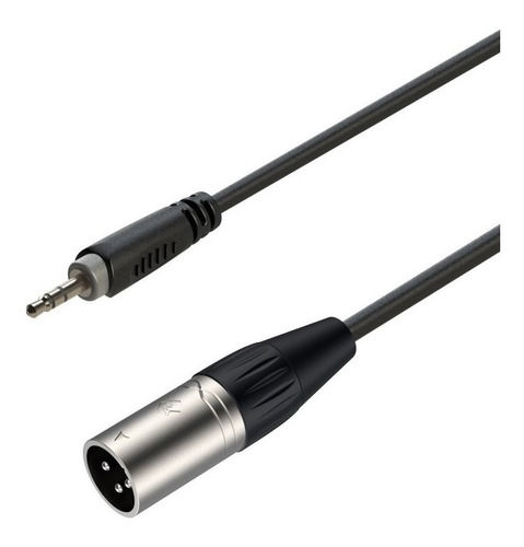 Imagen 1 de 4 de Cable Xlr Macho A Miniplug Stereo 1,5m Roxtone Racc425l15