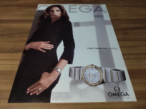 (pg604) Cindy Crawford * Publicidad Omega