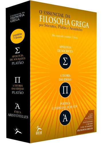 Box O Essencial Da Filosofia Grega (3 Livros) *