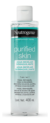 Neutrogena Purified Skin Água Micelar Demaquilante 400ml