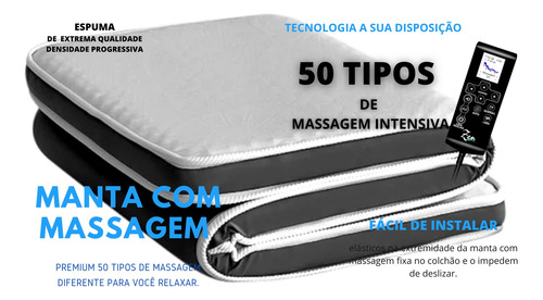 Colchonete Com Massagem Tamanho C/1.38x1.88x7cm