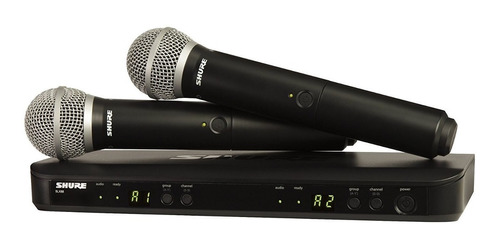 Microfonos Inalámbrico Shure De Mano Blx288 Pg58 Profesional
