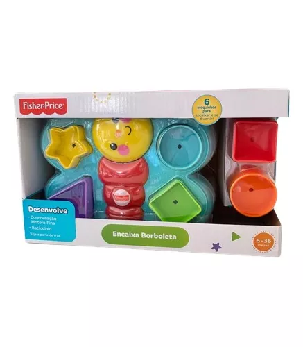 Blocos Fisher Price Encaixa Borboleta Djd80 - Mattel no Shoptime