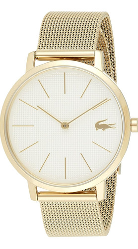 Reloj Lacoste 2001107 Dorado 35 Mm Con Fondo Blanco Mujer