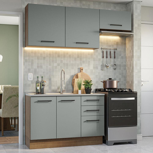 Cocina Integral Completa Modular Madesa Agata 180cm Mg 09