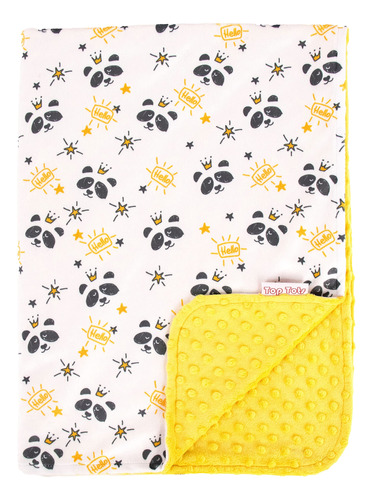 Top Tots Manta De Lujo Minky Para Beb, Hello Panda, 40 X 29