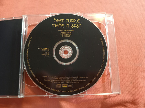 Deep Purple / Made In Japan Cd Doble / Made In Uk B34 Estándar (Usado)