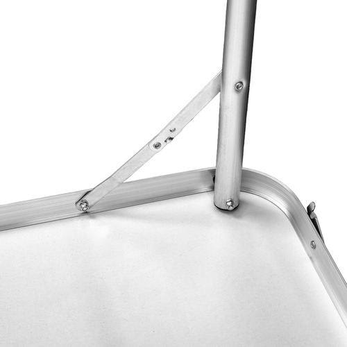 Mesa Dobrável Portátil Em Alumínio Mesdob120 Trato Cor Branco