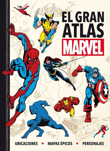 El Gran Atlas Marvel, De Disney. Editorial Libros Disney, Tapa Dura En Español