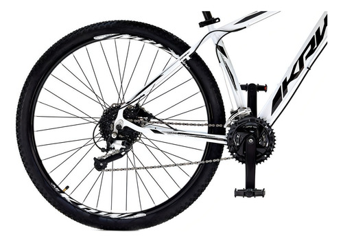 Bicicleta Aro 29 Krw Spot Alum Shimano Acera 27v Trava Sx13 Cor Branco/preto