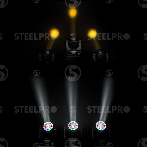 Imagen 5 de 7 de Steelpro Bag Con 2 Cabezas Móvil Led Beam 1x60watts, Rgbw