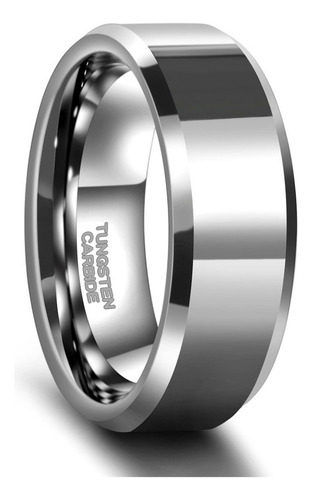 Anillo De Compromiso De Acero De Tungsteno Para Hombres