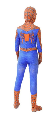 Imagem 2 de 4 de Fantasia Tradicional Luxo Infantil Homem-aranha Clássico