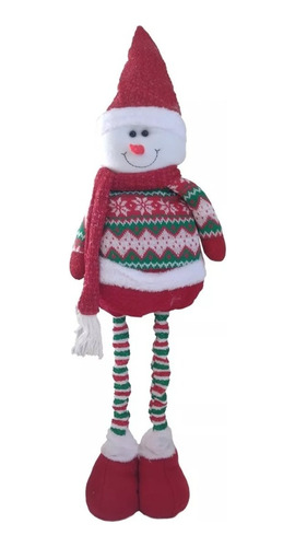 Muñeco De Nieve Mono Patas Largas Decoración De Navidad 90cm