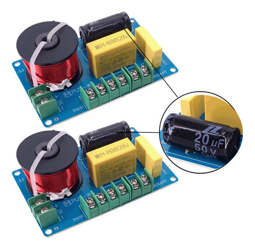 (b) Divisor De Frecuencia De 3 Vías, 100 W, Agudos Y Bajos M