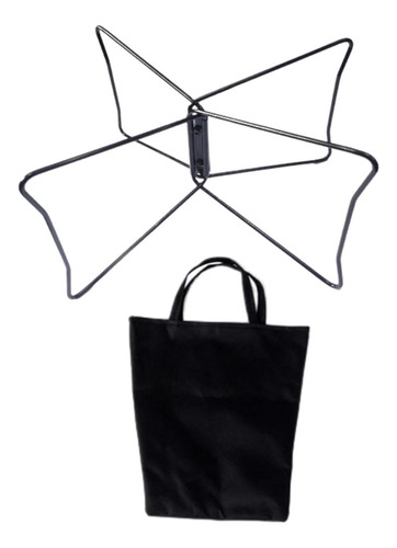Soporte De Refrigeración Plegable, Portaequipajes, L Negro