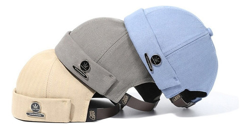 Gmz Docker Cap Hombre Skullcap Retro Gorra Marinera Dome