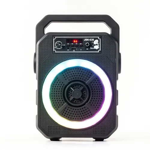 Parlante Bluetooth Inalambrico Luz Rgb Display Radio Potente