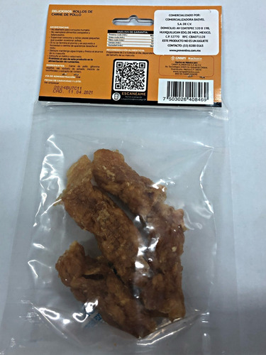 Botana En Tiras De Pechuga De Pollo 50 Gramos 408469