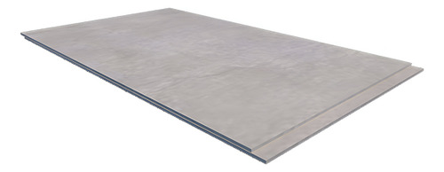 Placa Multiplaca Clavable Cementicia4mm Simil Madera Eternit Gris