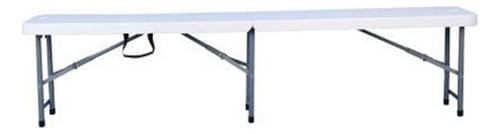 Banca Plegable Sunable 180x28x43 Cm Acabado De La Estructura Liso Color Blanco