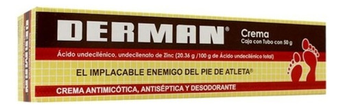 Derman Crema Antimicótica Antiséptica Y Desodorante Pies 50g