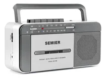 Comprar Semier - Reproductor De Casete Retro Boombox Am\u002Ffm Radio Estéreo, Alimentado Por Ca O Funciona Con Pilas, Grabadora Portátil Clásico Con Altavoz Grande Y Conector Para Auriculares