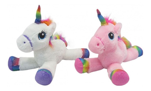 Unicornio De Peluche Con Luces Y Sonido Luminoso Ver Video 