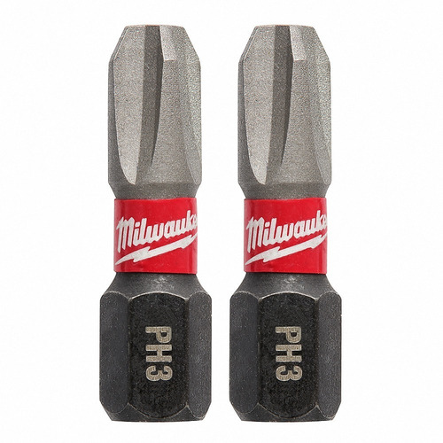 Set 2 Puntas Impacto Ph3 Corta Milwaukee 4832-4413