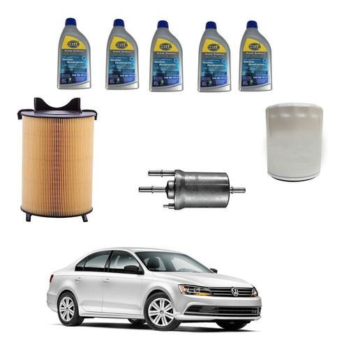 Kit Afinacion Vw Jetta A6 2.0 Aceite Sintetico